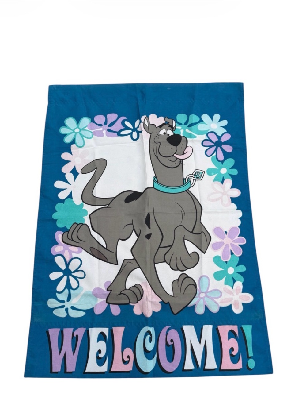 Scooby-Doo Banner Welcome Flag 28x40 Two Sided Garden Hanna Barbera